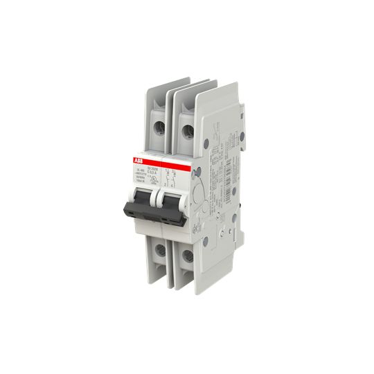 ABB SU200 M Miniature Circuit Breaker, 2-Pole, 0.5A, Type C, 440V ac AC, 96 V dc DC, 15 kA Breaking Capacity
