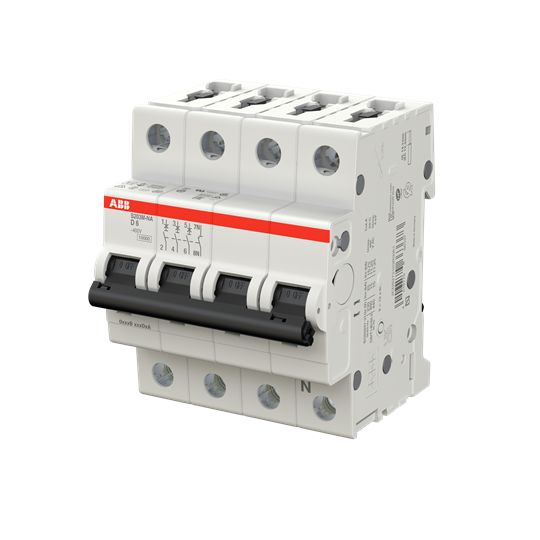 ABB System Pro M Compact S200M Miniature Circuit Breaker, 3-Pole, 6A, Type D, 400V ac AC, 125 V dc DC, 15 kA Breaking