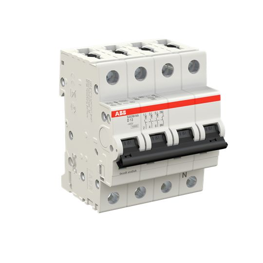 ABB System Pro M Compact S200M Miniature Circuit Breaker, 3-Pole, 13A, Type D, 400V ac AC, 125 V dc DC, 15 kA Breaking