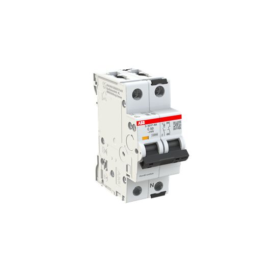 ABB System Pro M Compact S300P Miniature Circuit Breaker, 1-Pole, 50A, Type C, 240V ac AC, 72 V dc DC, 25 kA Breaking