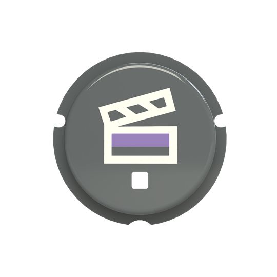 ABBPush Button Switch for Use with F@H Scene, Pre-printed "Scene Symbol