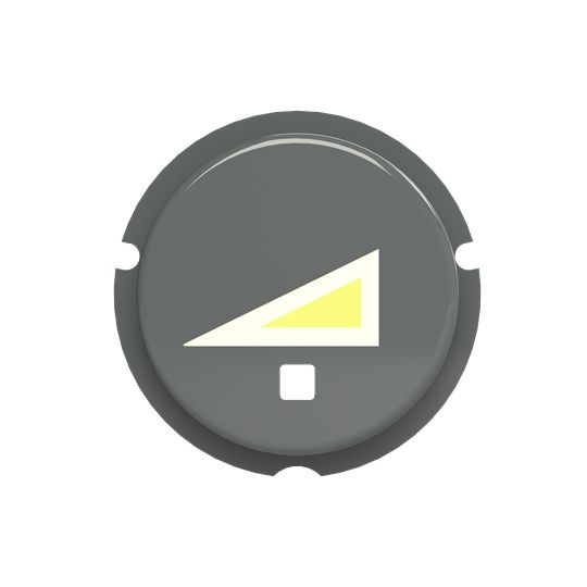 ABB Push Button Switch for Use with F@H Dimmer, Pre-printed "Dimmer Symbol