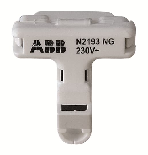ABB White LED Push Button for Use with Card Switchers