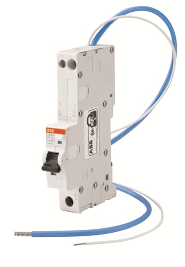 ABB Residual Current Circuit Breaker with Overload Protection, 25A Current Rating, 1-Pole, Type C, RCBO DSE201 Range,