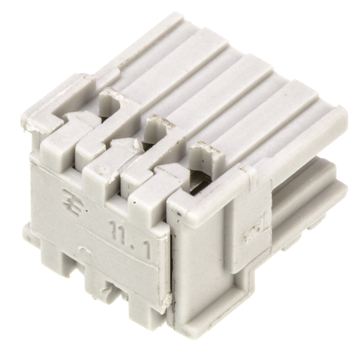 3-829868-3 TE Connectivity AMP DUOPLUG Series Female Edge Connector, PCB Mount, 3-Contacts, 2.5mm Pitch, 1-Row, Solder Termination