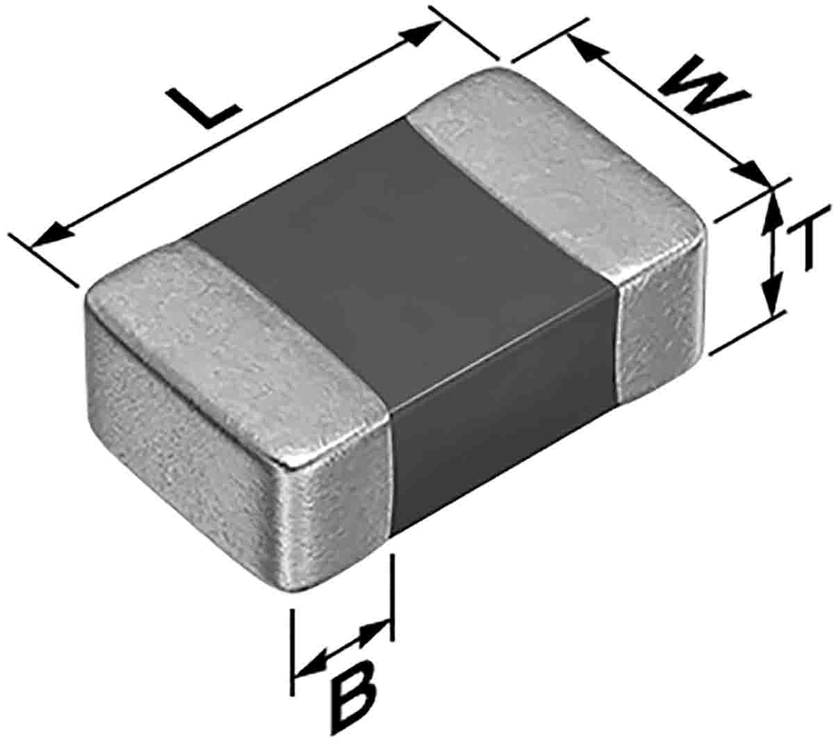 TDK NTC Thermistor, NTC Type, 0805, 2 x 1.25 x 0.7mm