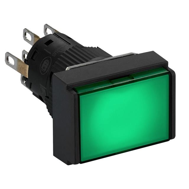 xb6edw3b2p Schneider Electric Harmony XB6E Illuminated Green Push Button DPDT-2NO/2NC Spring Return