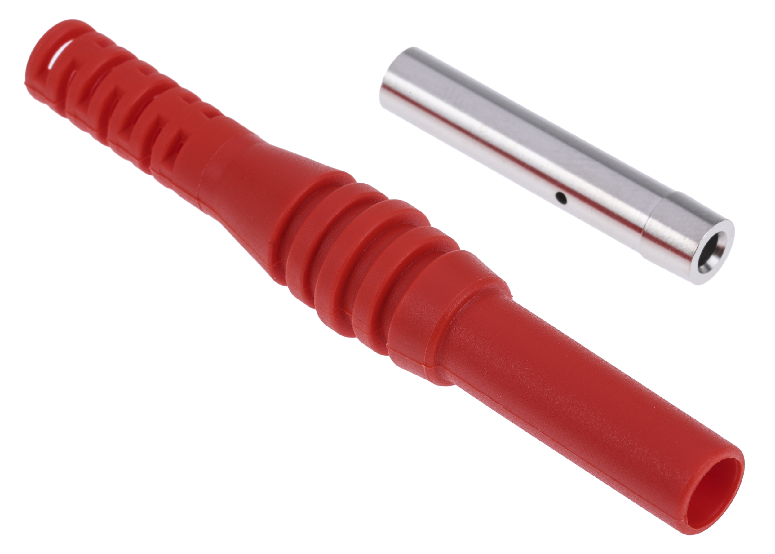 Staubli Red Female Banana Socket, 4 mm Connector, Solder Termination, 19A, 1000V, Nickel Plating