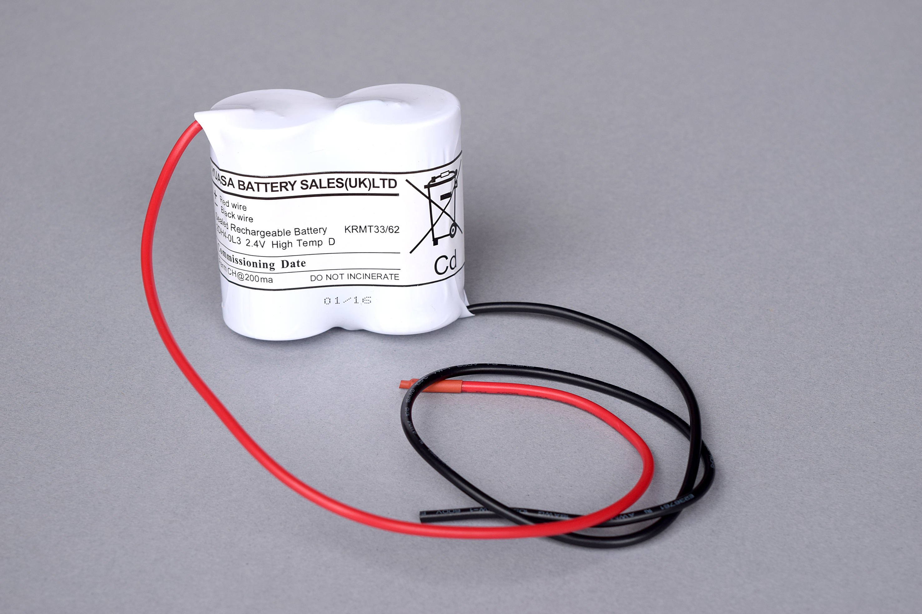 Yuasa YU-Lite NiCd 2.4 V NiCd D Battery