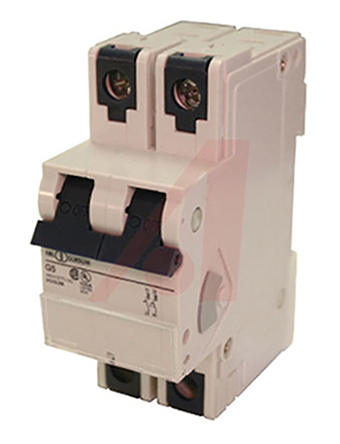 Altech 0.3 to 10 A V-EA Thermal Circuit Breaker - 2-Pole, DIN Rail, 20A Current Rating, 10 kA, 80 V dc