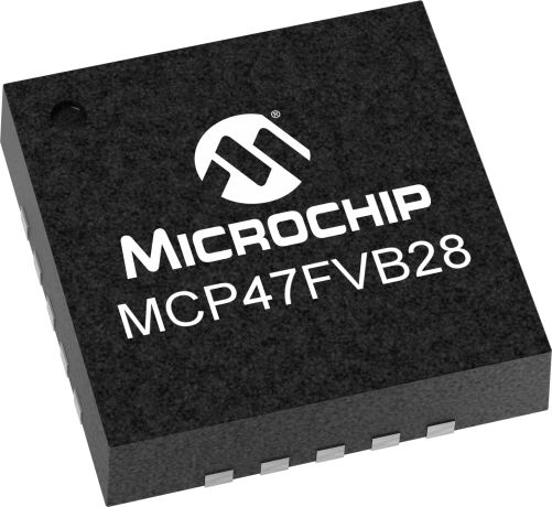 Microchip, DAC Octal 12 bit- 70LSB Serial (I2C), 20-Pin QFN