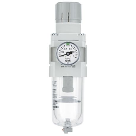 SMC AW-A Filter Regulator, 5μm, G 1/2, Auto, 0.5 → 7 bar
