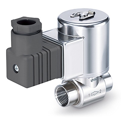 SMC Solenoid Valve JSX31-SN402F-5DS, 2 port(s) , NC, 24 V dc, 1/4in