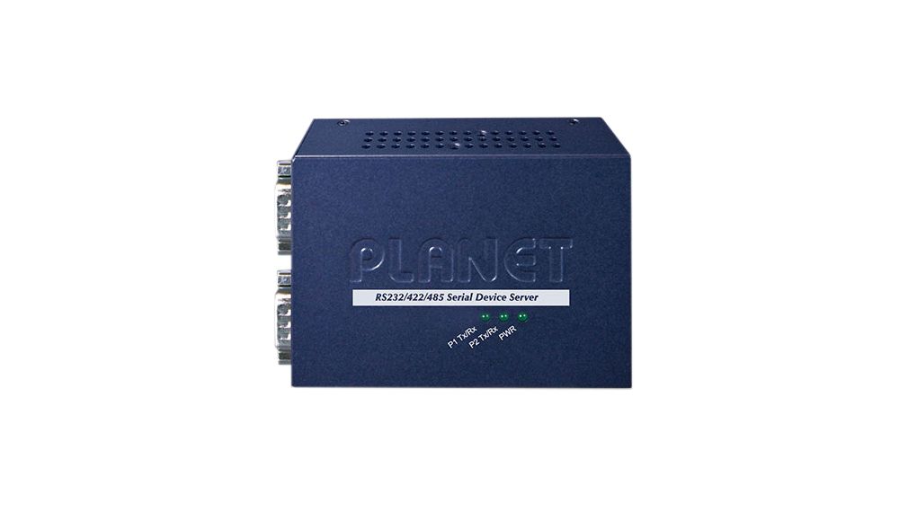 ics-120 Planet Serial Device Server, 1 Ethernet Port, 2 Serial Port, RS232, RS422, RS485 Interface, 921kbps Baud Rate