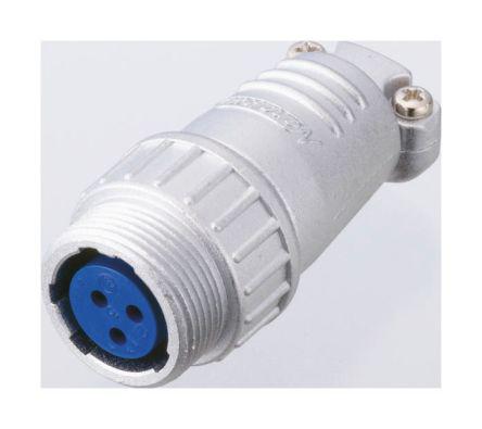Nanahoshi Kagaku NJC-207-ADF, 7-Pole Connector Socket, Cable Mount, Female Contacts