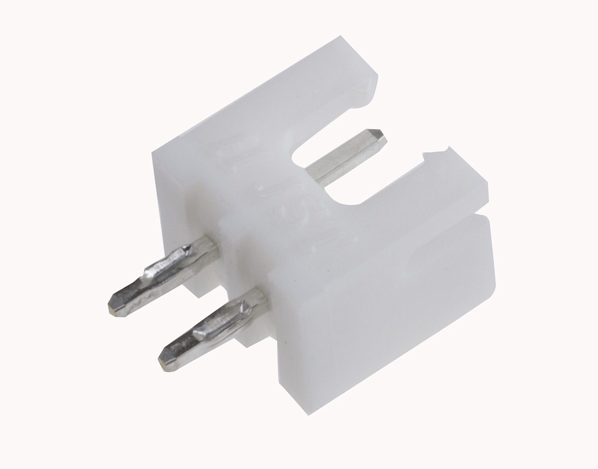 JST XH Series Straight Through Hole PCB Header, 2 Contact(s), 2.5 mm Pitch, 1 Row, Shrouded