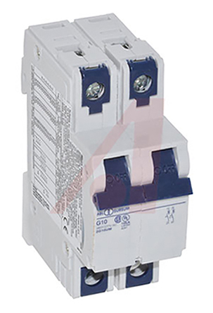 Altech V-EA Thermal Circuit Breaker - 2-Pole, DIN Rail, 8A Current Rating, 10 kA, 80 V dc