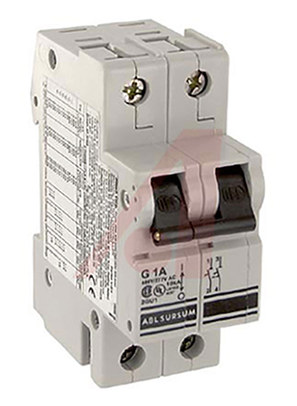 Altech V-EA Thermal Circuit Breaker - 2-Pole, DIN Rail, 1A Current Rating, 10 kA, 80 V dc