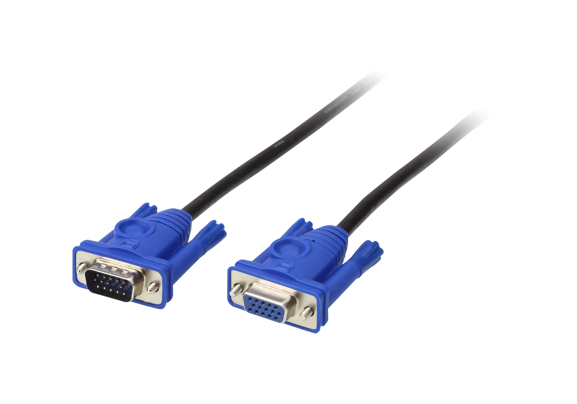 Aten Male VGA to Female Cable, 3 m Black