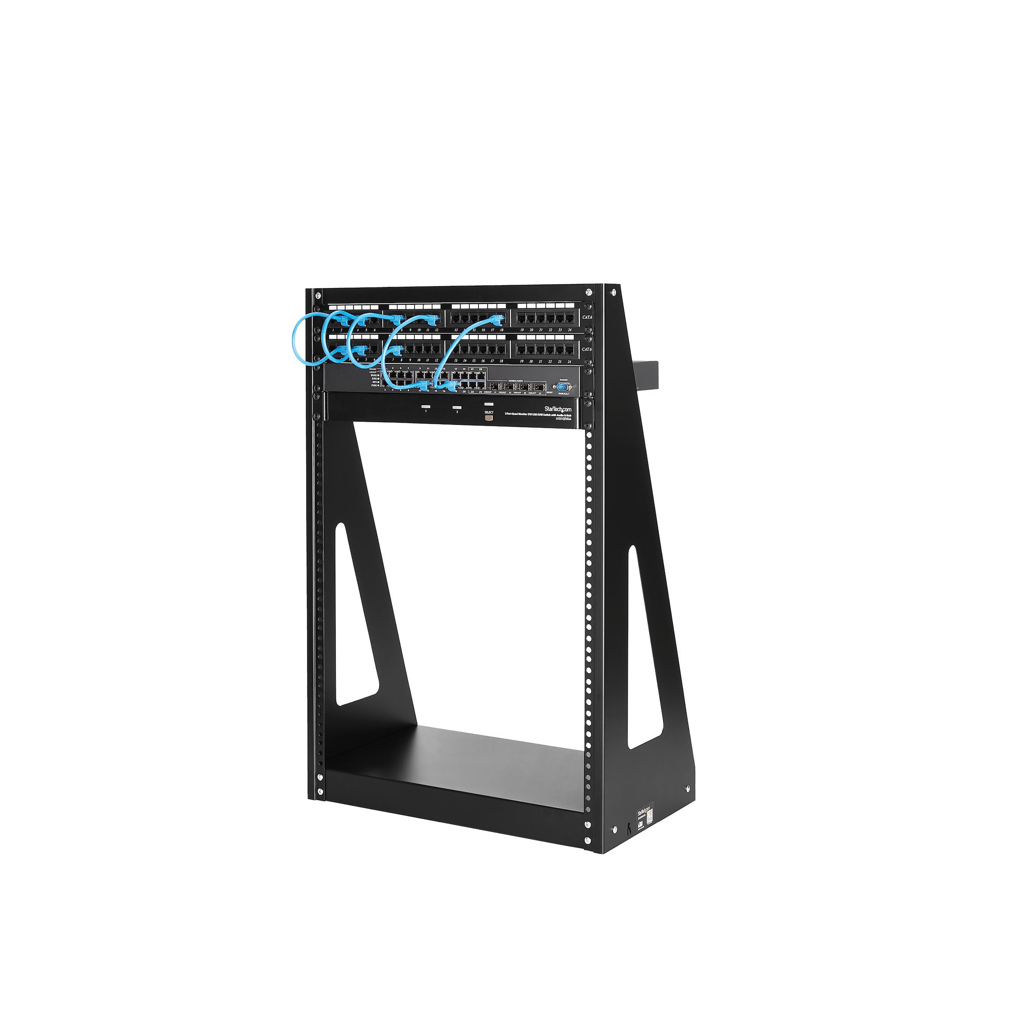 2postrack16 StarTech.com Black 16 U Steel Server Rack , with 2 Post Frame, 787 mm Height 787 mm