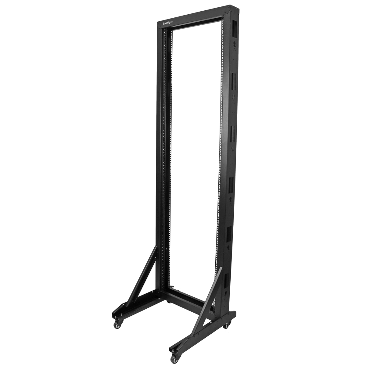 2postrack42 StarTech.com Black 42 U Steel Server Rack , with 2 Post Frame, 102.4 mm, 2008 mm Height 2008 mm