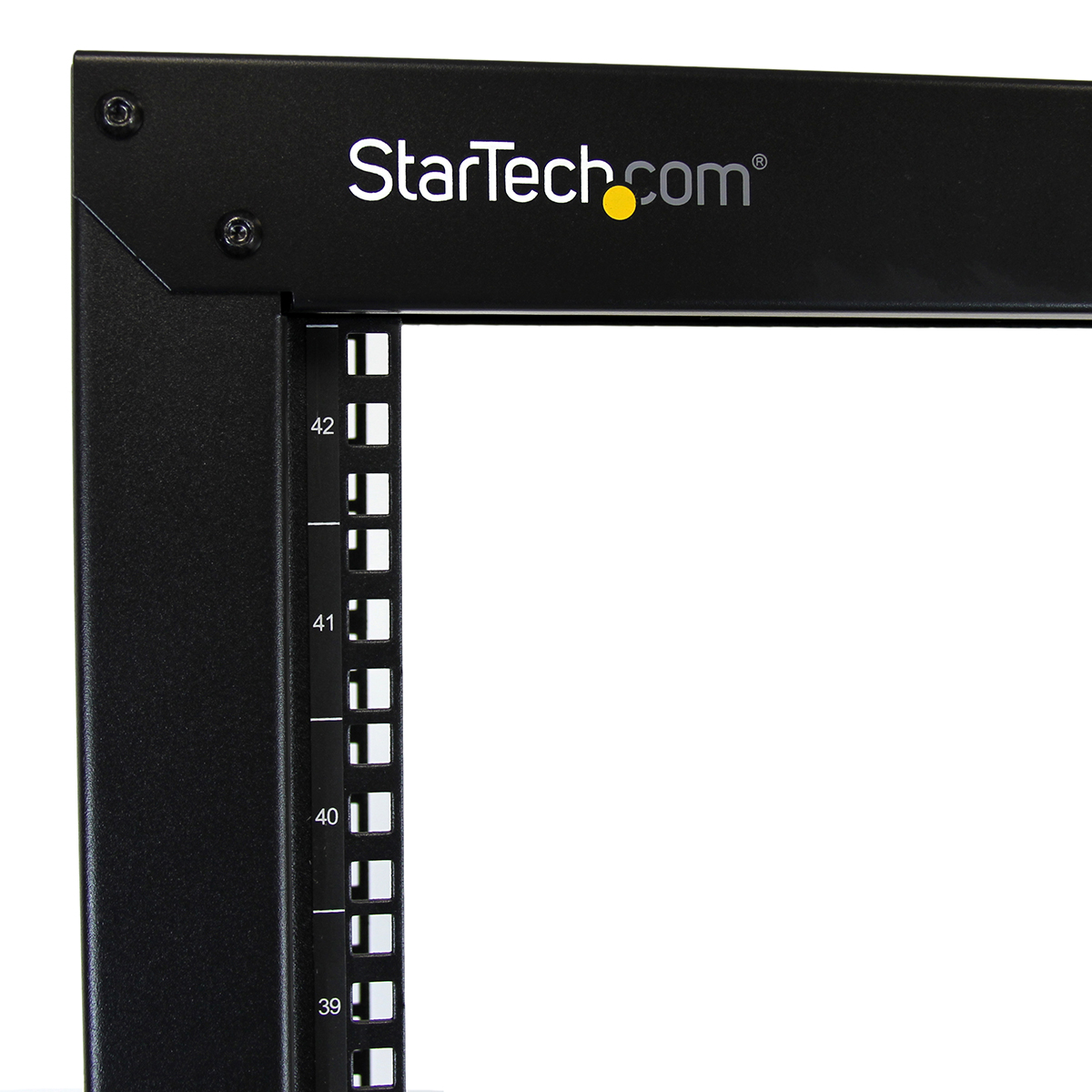 2postrack42 StarTech.com Black 42 U Steel Server Rack , with 2 Post Frame, 102.4 mm, 2008 mm Height 2008 mm