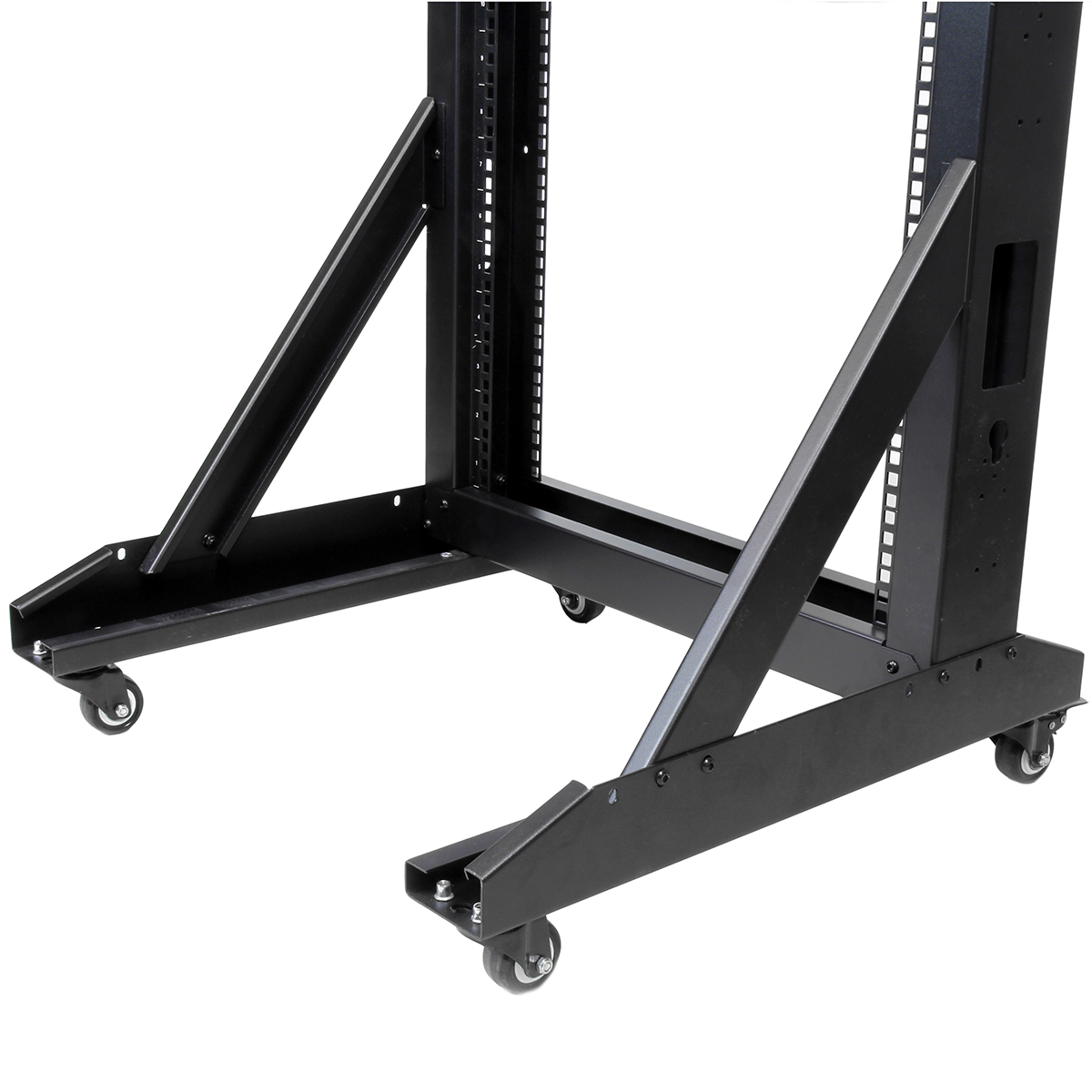 2postrack42 StarTech.com Black 42 U Steel Server Rack , with 2 Post Frame, 102.4 mm, 2008 mm Height 2008 mm