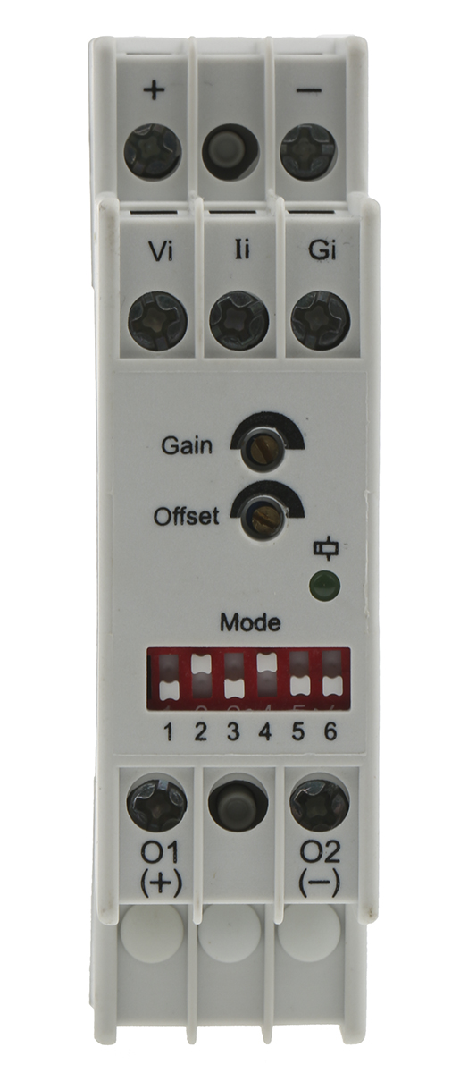 GIC 225 Series Signal Conditioner, Current/Voltage Input, Current/Voltage Output, 24V dc Supply