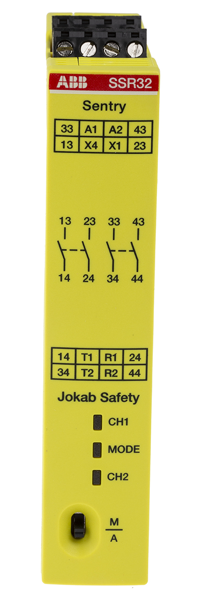 ABB Jokab SSR32, 24V dc Safety Relay, 4 Safety Contacts, 4