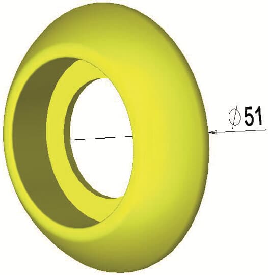 ABB Push Button Bezel for Use with INCA