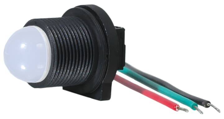 ABB, 2TLA0, Screw Green, Red LED Pilot Light, IP67, IP69K, Dome, 24V dc