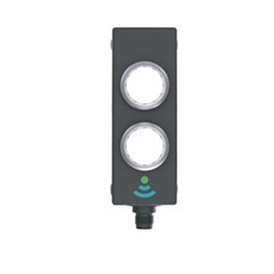 RAFI Momentary Control Station Switch, Plastic, 2 Cutouts, Transparent, IP65