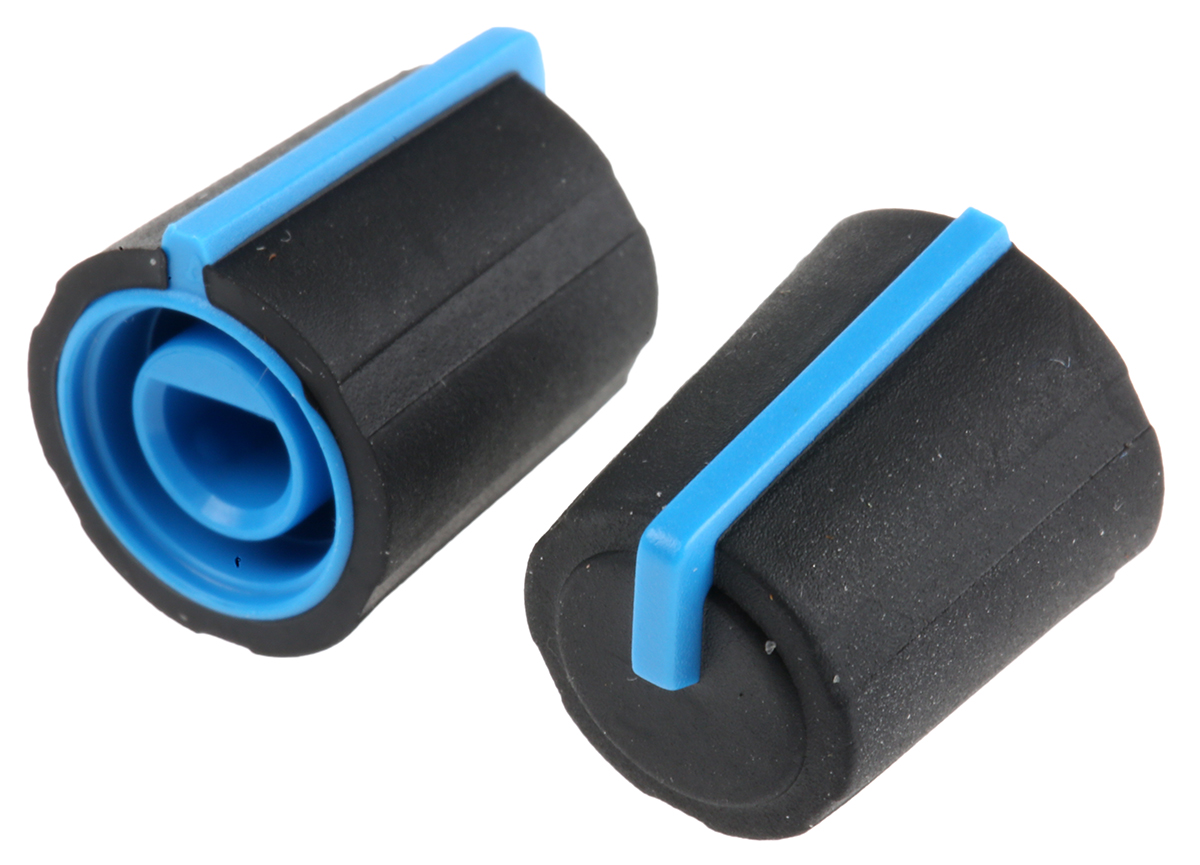 Sifam 11.5 mm Knob Diameter Black Potentiometer Knob for 4 mm Shaft D Shaped, 3/03/DP110-004/237/233