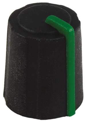 Sifam 11.5 mm Knob Diameter Black Potentiometer Knob for 6 mm Shaft D Shaped, 3/03/DR110-006/237/232