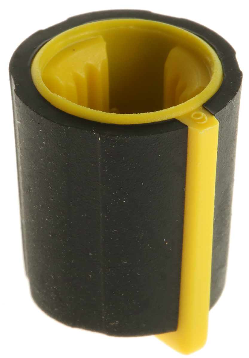 303tp110-006237239 Sifam 11.5 mm Knob Diameter Black Potentiometer Knob for 6 mm Shaft Splined, 3/03/TP110-006/237/239