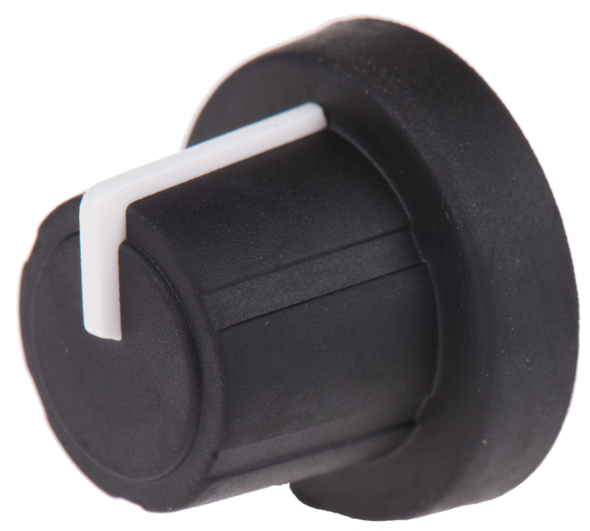 Sifam 18.9 mm Knob Diameter Black Potentiometer Knob for 6 mm Shaft Splined, 3/03/TPN130-006/237/224