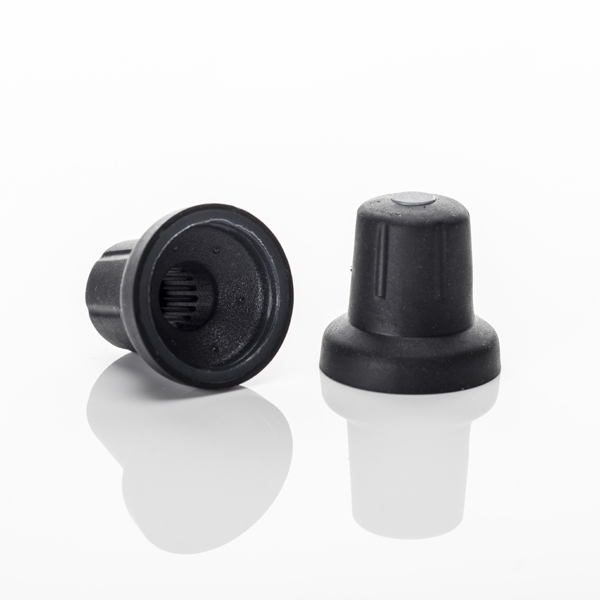 Sifam 17 mm Knob Diameter Black Potentiometer Knob for 6 mm Shaft Splined, 3/07/TPN175 006 ILLUMINATED