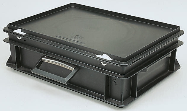 UTZ Black Plastic Storage Box, 120 mm x 200mm x 300 mm