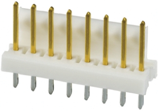 TE Connectivity MTA-100 Series Straight Through Hole Pin Header, 7 Contact(s), 2.54 mm Pitch, 1 Row, Unshrouded