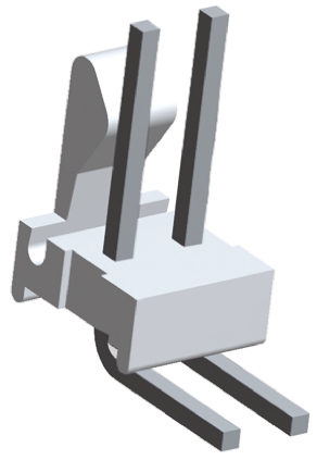 TE Connectivity MTA-100 Series Right Angle Through Hole Pin Header, 6 Contact(s), 2.54 mm Pitch, 1 Row, Unshrouded