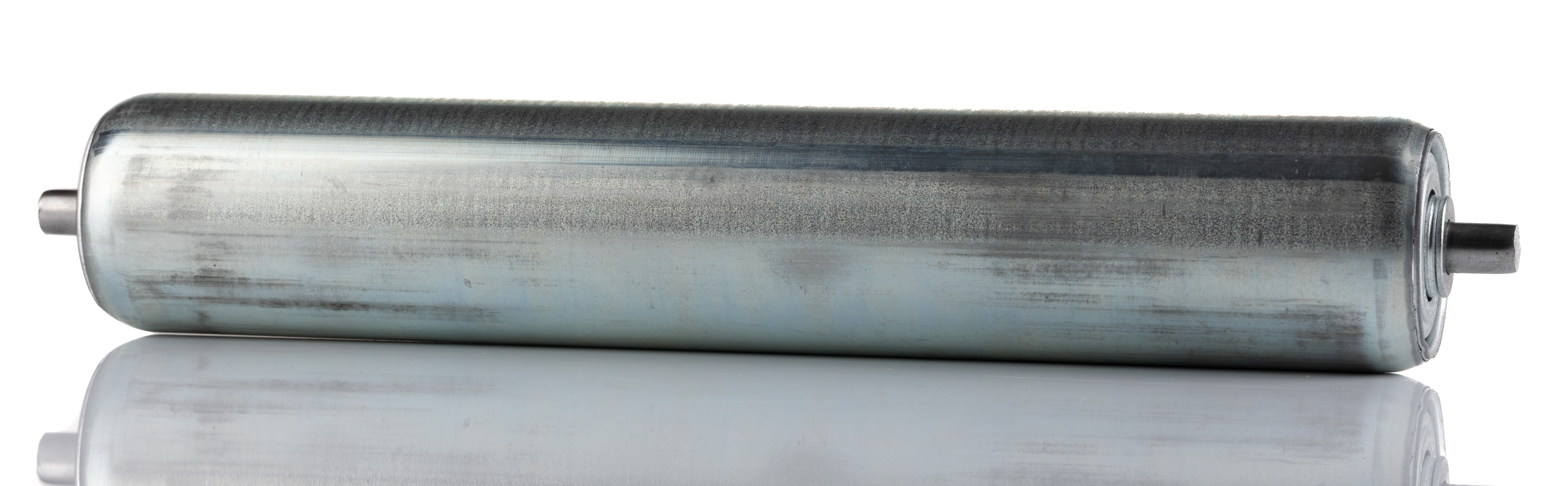 Bosch Rexroth Galvanised Steel Round Conveyor Roller Conveyor Roller 40 mm Dia. x 225 mm L, Galvanised Steel 500 N, 8 mm