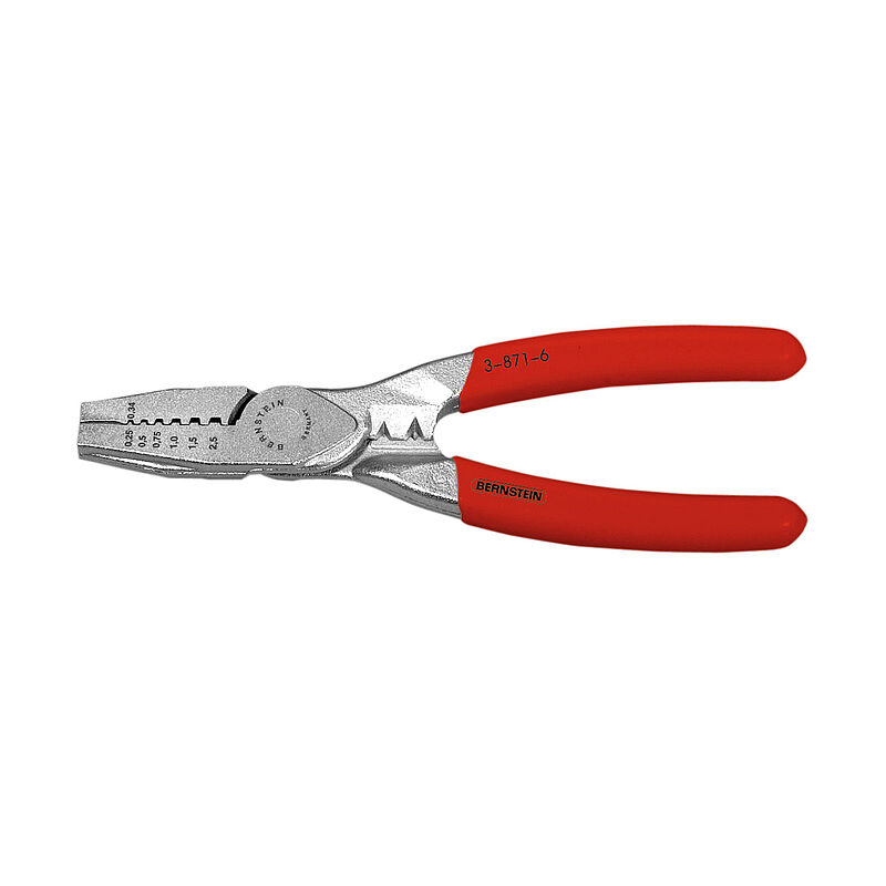 Bernstein 1-Piece Locking Plier Concave, Not Serrated Jaw, Serrated Jaw, 145mm Overall ESD Safe