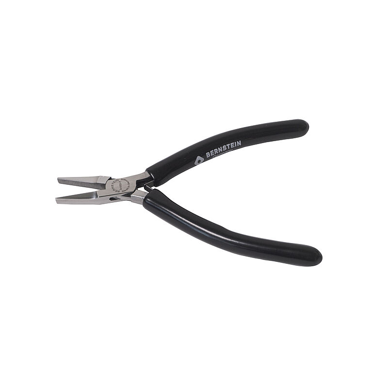 Bernstein 1-Piece Long Nose Plier Not Serrated Jaw, 120 mm Overall, 21.5mm Jaw ESD Safe