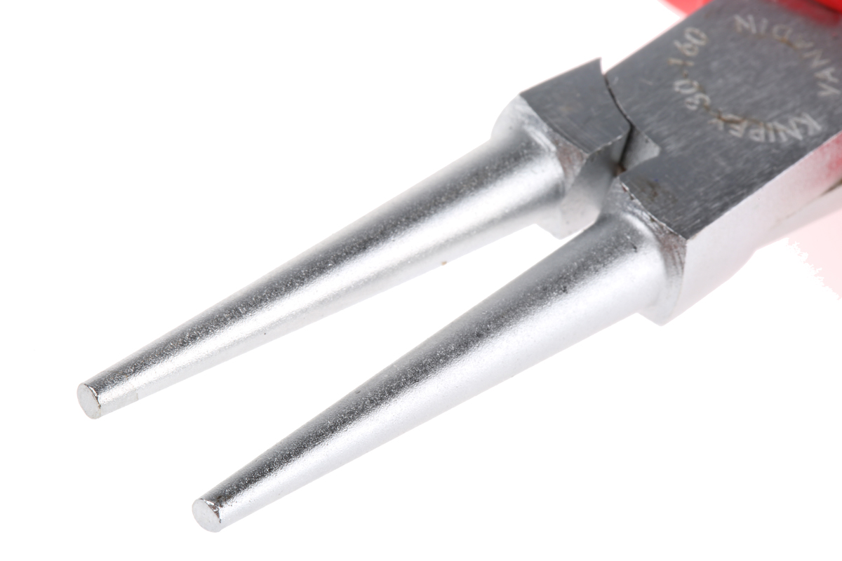 30-36-160 Knipex 1-Piece Round Nose Plier, 160 mm Overall Round VDE/1000V Approved, 41mm Jaw