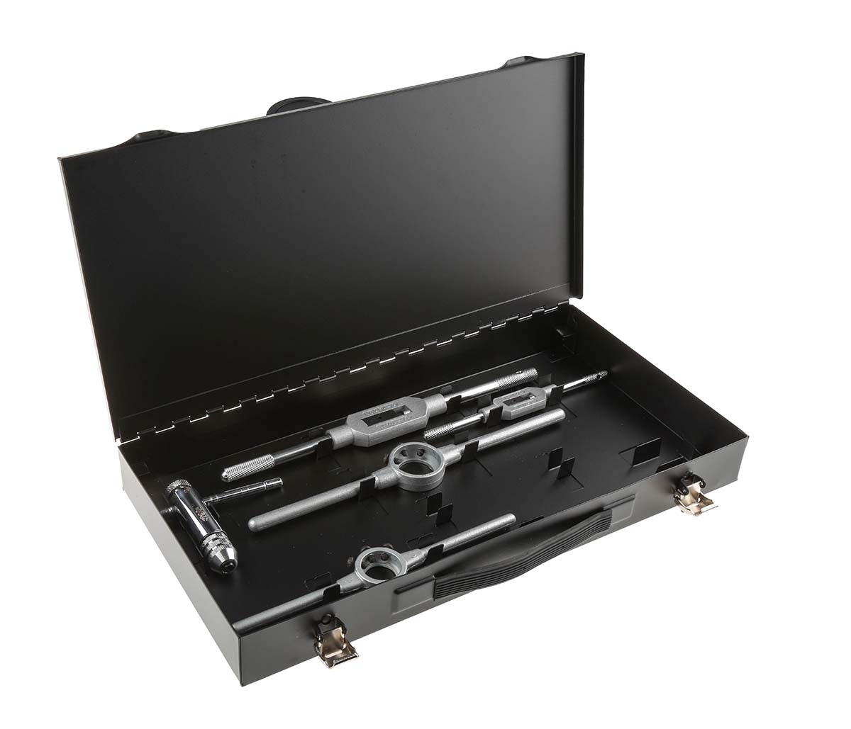 300-7492 RS PRO 14-Piece HSS Thread Tap & Die Set, 1/4 in UNF - 1/2 in UNF Taps, 1/4 in UNF - 1/2 inch Dies