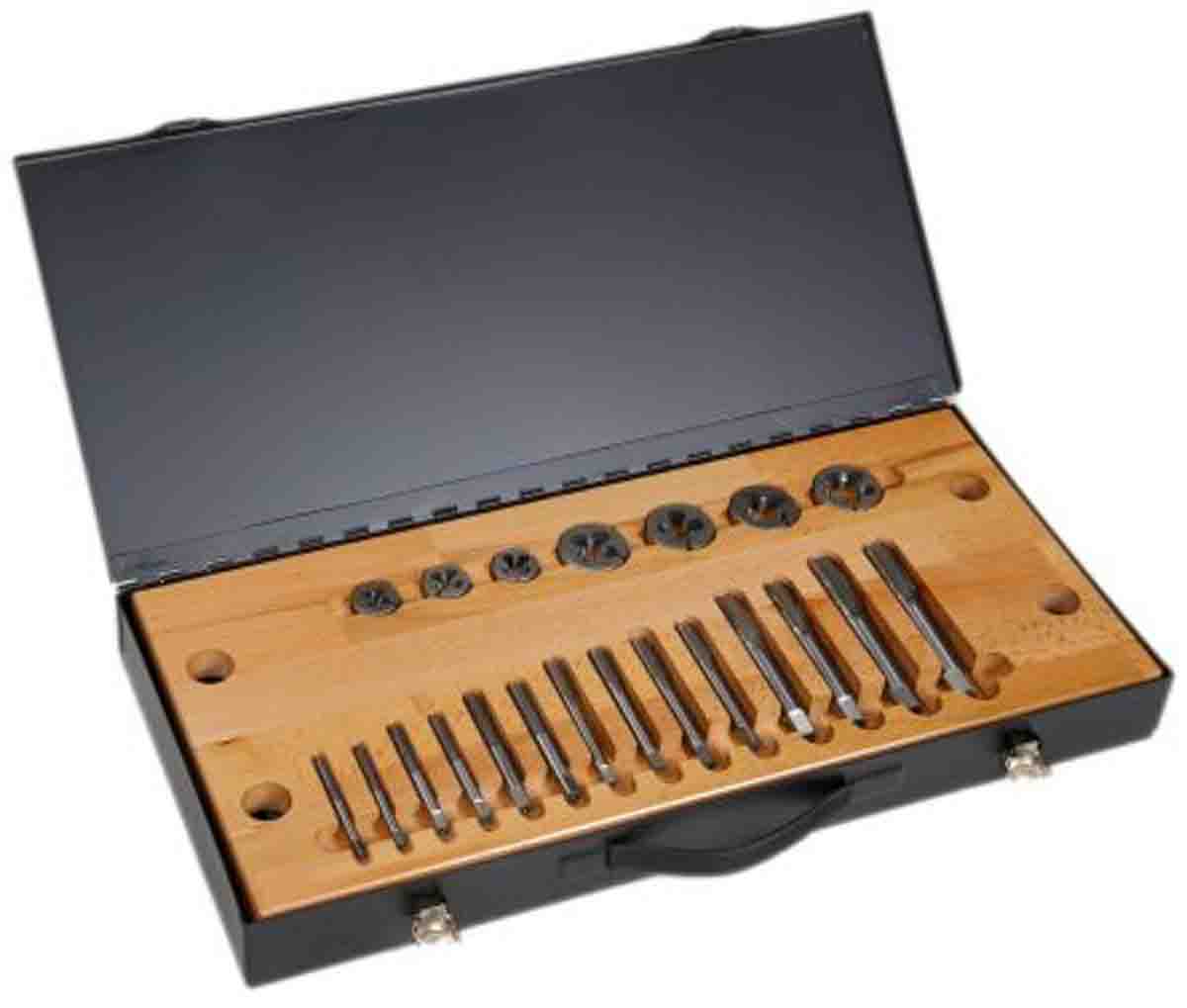 RS PRO 25-Piece HSS Thread Tap & Die Set, 1/4 in UNF - 3/4 in UNF Taps, 1/4 in UNF - 3/4 inch Dies