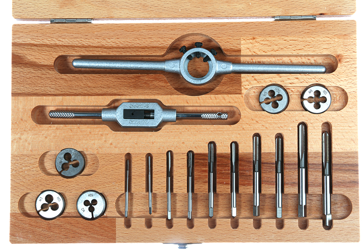 RS PRO 12-Piece HSS Thread Tap & Die Set, M2 - M6 Taps, M2 - M6 Dies
