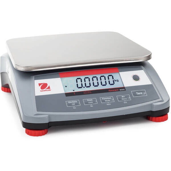 Ohaus R31P30 Weighing Compact Bench Scale, 30kg Weight Capacity