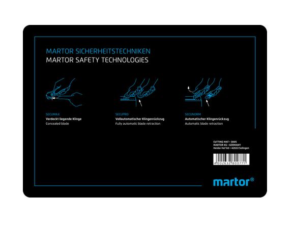 MARTOR Black Cutting Mat, L210 mm xW148mm