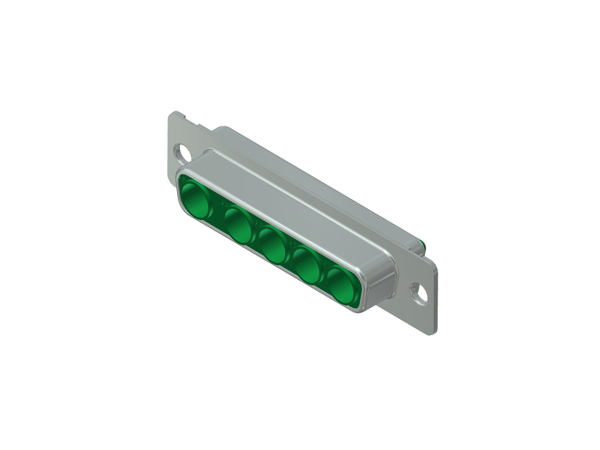 CONEC 5 Way Straight Through Hole D-Sub Connector, with Mounting Hole Female